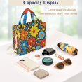 thumbnail image 5 of FORMRS Womens Corduroy Tote Bag Crossbody Shoulder Handbag with Pocket, Cartoon Flowers, 5 of 7