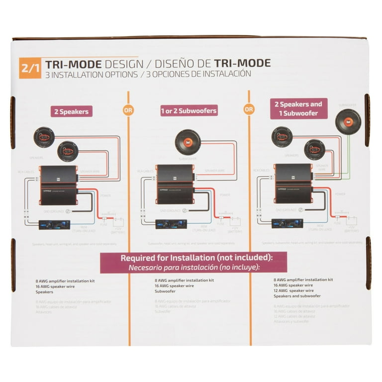 Dual XPR52 2-Channel Bridgeable Amplifier, New - Walmart.com