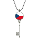 thumbnail image 1 of República Checa Nacional Europa país Colgante Collar Vintage Llavero Plata Joyas Unbranded M, 1 of 3