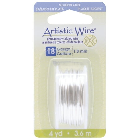 UPC: 0656156080931 | Artistic Wire Silver Plated Tarnish Resistant Colored Copper Craft Wire  18 Gauge / 1.0 mm