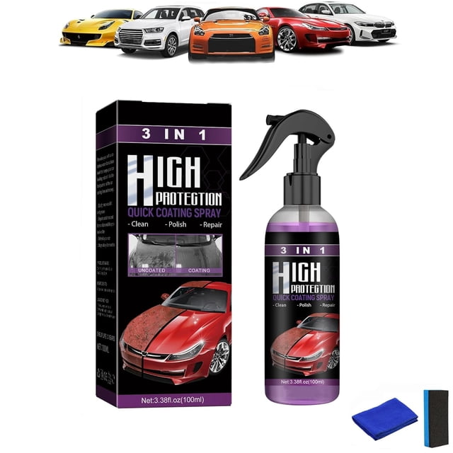 Boomi Car Anti-Scratch Spray, Boomi Anti-Scratch Spray, 3 in 1 High Protection Quick Car Coating Spray, Nano Repair Spray for Cars
