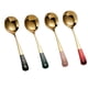 thumbnail image 1 of 4 unids cucharas de acero inoxidable mezclando cucharas creativas café cucharas de frutas esposas, 1 of 5