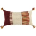 thumbnail image 1 of HomeRoots 403448 Brown & Beige Color Blocked Lumbar Pillow, Multi Color, 1 of 1