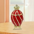 thumbnail image 1 of BELOVING Easter Egg Trinket Box s Holder Container Case Enamel Hinged Jewelry Box Red, 1 of 10