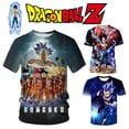 thumbnail image 2 of Camisetas de Dragon Ball Vegeta, ropa de verano, Tops de manga corta con estampado, moda diaria, camisetas deportivas con dijes, regalo, 2 of 4