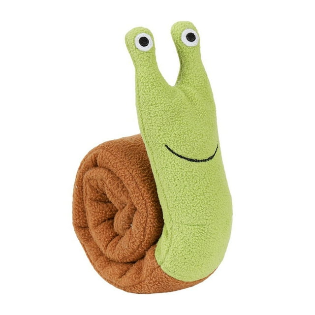 Juguetes para perros Greeniant de felpa Lavable a máquina con forma de caracol