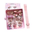 thumbnail image 1 of 18PCS Kids Hair Accessories Kit Assorted Hair Barrettes Hair Ties with Ribbon, 1 of 10