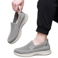 thumbnail image 2 of Domuza Walking Shoes for Men Lightweight Hands Free Slip-on Loafers Casual Mesh Shoes with Non-Slip Sole Comfortable Fit Sneakers Khaki 7.5 (EU-40), 2 of 6