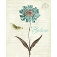 thumbnail image 3 of Pertiet, Katie 20x24 Black Modern Framed Museum Art Print Titled - Slated Blue IV Believe, 3 of 5