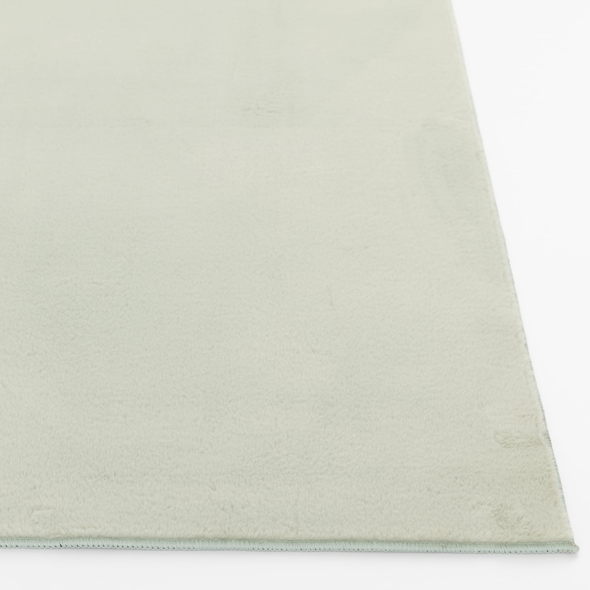 Mainstays Rabbit Faux Fur Sage Area Rug 5x7, Recommended for Living room, Dining Area, Bedroom