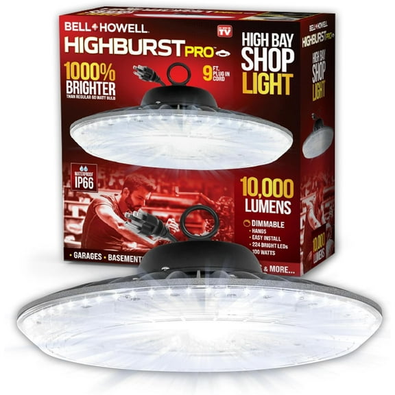 Bell and Howell High Bay Shop Lights Bright LED Ceiling Light 10000 Lumens