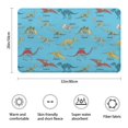 thumbnail image 3 of LightBlue Cartoon Dinosaurs Skeletons Pattern Bathroom Rugs Mat,Non Slip Microfiber Bathroom Rug,Rubber Backing,Soft Bathroom Mats for Bathroom Floor,Tub and Shower,20x32in(50x80cm), 3 of 5