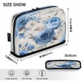 thumbnail image 3 of Vertical Pencil Case Pencil Bag Pencil Cases Large Capacity Storage Pencil Box Paintbrush Box Office Supplies Box Colorful Blue Rose, 3 of 7