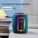 thumbnail image 5 of Altavoz Bluetooth IPX5, Resistente Al Agua, con Luz RGB de Colores, Compatible con Reproducción USB/TF/AUX, Función de Recepción de Sonido, Color Azul., 5 of 5