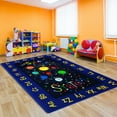 thumbnail image 5 of CAROMIO Kids Solar System Educational Rug 5' x 7'Galaxy Outer Space Kids Rugs for Playroom Learning Planet Non Slip Kids Playmat Car Rug, 5 of 5