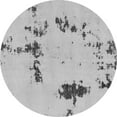 thumbnail image 1 of Ahgly Company Indoor Round Abstract Gray Modern Area Rugs, 7' Round, 1 of 4