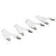 thumbnail image 3 of Sujetadores de sábanas ajustables Bling Bling 4 Uds tirantes banda elástica Clips soporte blanco, 3 of 14