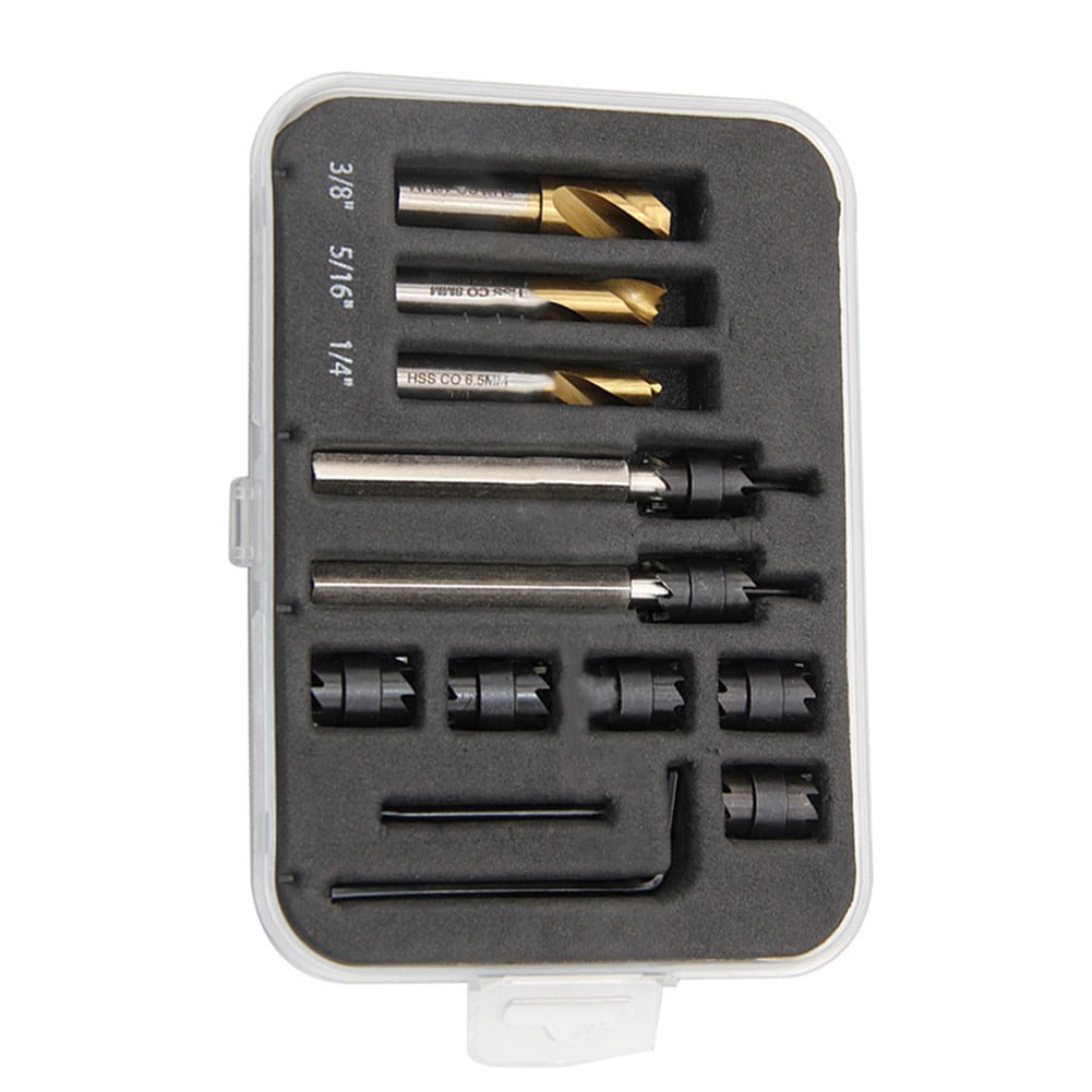 13pcs 6.5mm 8mm 10mm HSS Spot-Weld Cutter Welding Drill Bit Countersink Bit