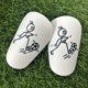 thumbnail image 4 of 1 par de protectores Mini Shin Tiny Shin Pads Protector de pierna de fútbol (8x5cm) blanco, 4 of 8