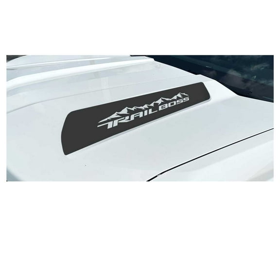 Chevy Colorado Matte Black Trail Boss Mountains Hood Decals 2023-2026 Set of 2 GM Licensed