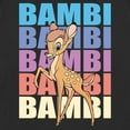 thumbnail image 2 of Women's Bambi Name Stack Pose Graphic Tee Black X Large, 2 of 4