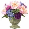 12" Rose Ranunc Hydrangea Pot, Pink