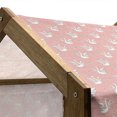 thumbnail image 5 of Swan Pet House, Hand Drawn Style White Birds on Coral Backdrop with Patterned Wings and Little Hearts, Outdoor & Indoor Portable Dog Kennel with Pillow and Cover, 5 Sizes, Multicolor, by Ambesonne, 5 of 5