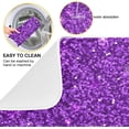 thumbnail image 2 of GZHJMY Purple Glitter Texture (6) Dish Drying Mat for Kitchen Counter,Super Quick Absorbent Composite Sponge Dish Drying Pad,Heat Resistant Non-Slip Rack Tableware Mat (16x18Inch)for Dishes Coffee M, 2 of 7