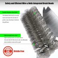 thumbnail image 2 of KUNIFU 3 in1 Grill and BBQ Scraper Bristle Free and Wire Cleaning Brush, 18 in, 2 of 7