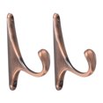 thumbnail image 7 of Uxcell Zinc Alloy Wall Hooks Robe Hooks Home Storage Holder w Screws Copper Tone 2 Pack, 7 of 7