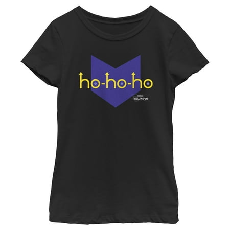 Girl s Marvel Hawkeye HoHo-Arrow Icon Graphic Tee Black Medium