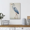 thumbnail image 4 of HFDF Canvas Print Wall Art Watercolor Pastel Blue Heron Galapagos Bird Animals Wilderness Illustrations Modern Art Antique Vintage Farmhouse Relax/Calm/Cozy for Bedroom - 12x16inch Framed, 4 of 7