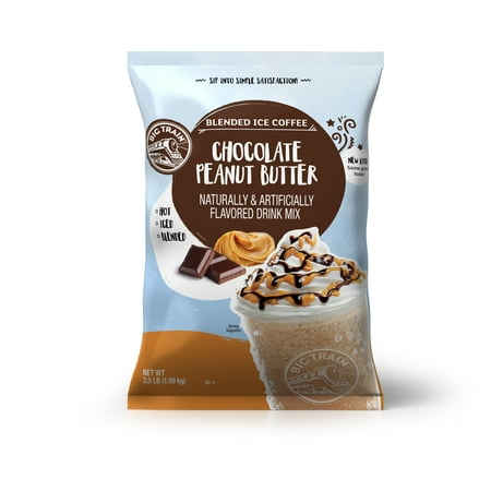 Big Train Chocolate Peanut Butter Blended Ice Coffee Beverage Mix, 3.5 lb