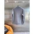 thumbnail image 5 of Sudadera con capucha y media cremallera de manga larga de cuero con bolsillo en forma de H para otoño e invierno, chaqueta informal para hombre, 5 of 5