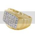 thumbnail image 5 of Mens Jewelry 10K Yellow Gold 0.54 CTTW Round Cut Natural White Diamond Engagement & Wedding Ring for Mens- Diamond Color : H-I, Clarity : I1 Ring Size-9, 5 of 6