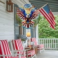 thumbnail image 3 of 10 inch 3D Flag Eagle Wind Spinner, Unique Metal Hanging Kinetic Wind Sculpture, Yard and Garden Ornament, 3 of 9
