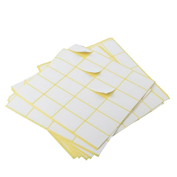 MasteelfCA 15PCS Blank Stickers Handwriting Self Adhesive Sticky Label Classify Price Label for Office Shop School- 25x42mm