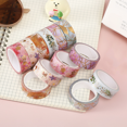 thumbnail image 2 of Washi Tape Set 6rolls Stamping Decorative Tape for Junk Journal Supplies/Art Craft, 2 of 6