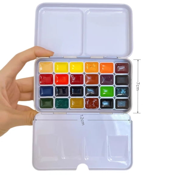 Schmincke - HORADAM® AQUARELL Color Metal Box with 24 Finest handmade  Watercolors 1ml with color card
