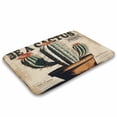 thumbnail image 3 of Tropical Plant Green Cactus Bathroom Mat, Non-Slip Bath Carpet with Rubber Backing, Fit Under Bathroom Doormat Floor Rugs for Shower Bathtub Sink 16"x24", 3 of 8
