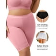 thumbnail image 3 of GAI YI 4Pack Plus Size Womens Slip Shorts for Under Dresses Anti-Chafing Lace Trim Boyshorts Mid Thigh Underwear Panties S-5XL, 3 of 6