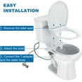 thumbnail image 4 of Ourlova Ultra Slim Non-Electric Bidet Toilet Attachment, Self-Cleaning, Dual Nozzle, Front/Rear Wash, 4 of 6