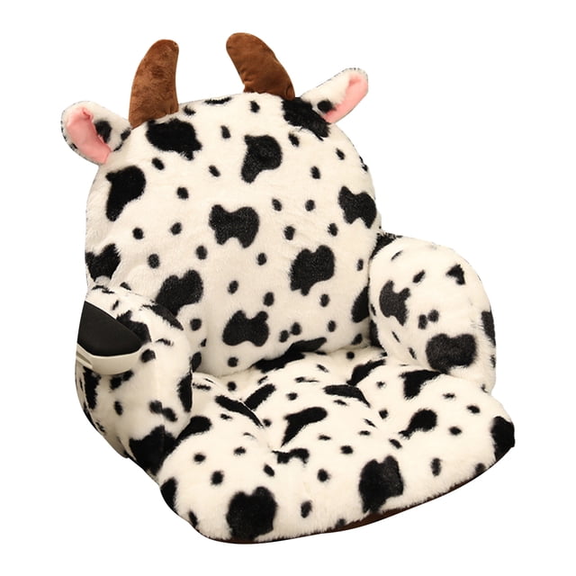 Naiovety Cojín de asiento de silla de estilo de dibujos animados, almohada de felpa y transpirable para glúteos, almohadas lavables para Decoración del hogar Tipo 3 55x40x40cm
