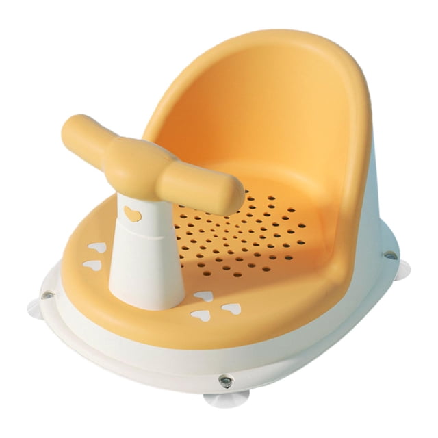 Asiento de baño para bebé, asiento para baño, mango desmontable, 4 ventosas , soporte antideslizante para bañera, silla de baño, asientos para Sunnimix Asiento de baño