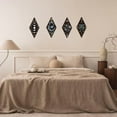 thumbnail image 7 of Moon Phase Wall Decor: 4 Pieces Boho Moon Phases Moth Wall Art Wooden Gothic Witchy Hanging Wall Decor Minimalist Wall Pediments for Bedroom Living Room Home Decorations, 7 of 7