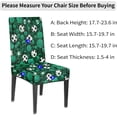 thumbnail image 2 of Chair Covers for Dining Room Set of 6, Green Football Soccer Washable Spandex Parsons Slipcovers, Removable Kitchen Chair Cover, Stretch Seat Protector for Home Party Hotel, 2 of 6