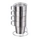 thumbnail image 1 of Taza de café aislada, tazas de café con asa, vasos para beber, taza de café, taza de acero inoxidable para acampar, para picnic, viajes, senderismo, 11x22cm, 1 of 8