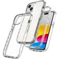 thumbnail image 2 of Clear Case for iPhone 15, Thin Slim Crystal Bilayer Bumper Shockproof Protective Case Cover for iPhone 15 6.1 inch 2023 (Clear), 2 of 9