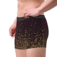 thumbnail image 2 of Lsque Gold sparklin Pattern Men’s Total Support Pouch Boxer Briefs, X-Temp Cooling, Moisture-Wicking Underwear, Regular, Long-leg and Trunk-Medium, 2 of 5