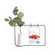thumbnail image 1 of Roja Tiananmen montaña niebla Jarrones colgantes de vidrio transparente Decoración Botella, 1 of 4
